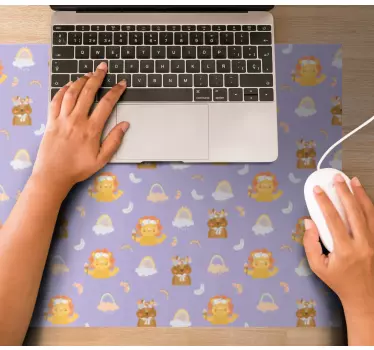 Aranyos állatos karakterek anime egérpad - TenStickers