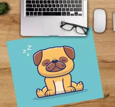 Aranyos alvó kiskutya egérpad eredeti - TenStickers