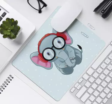 Aranyos elefánt karakter eredeti egérpad - TenStickers