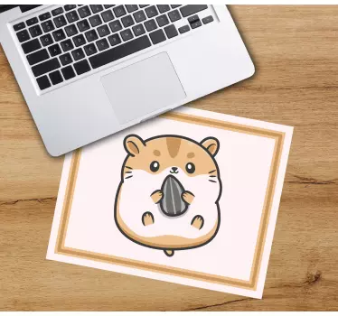 Aranyos hörcsög magot tart - mouse pad eredeti - TenStickers