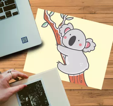 Aranyos koala fa egérpad eredeti - TenStickers