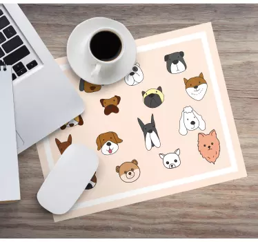 Aranyos lények kifejezései mouse pad eredeti - TenStickers
