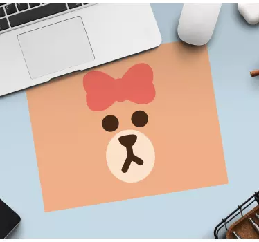 Aranyos medve arc - mouse pad eredeti - TenStickers