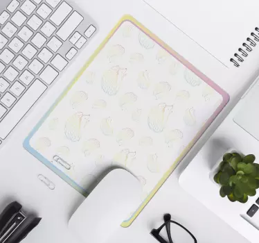 Aranyos sün illusztrációs egérpad eredeti - TenStickers