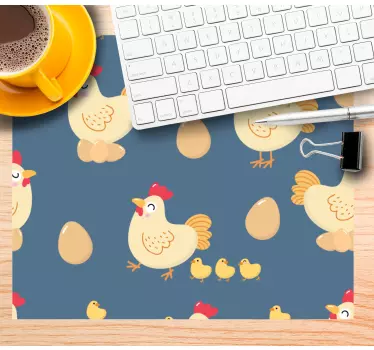 Aranyos tyúk minta mouse pad eredeti - TenStickers