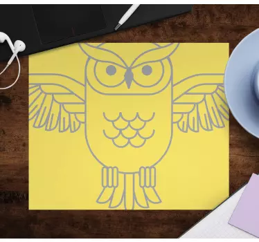 Bagoly figura körvonal - mouse pad eredeti - TenStickers