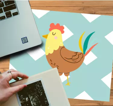 Bájos tyúk illusztráció - mouse pad eredeti - TenStickers