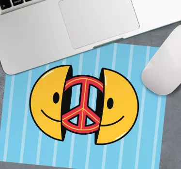 Boldog béke szimbólum egérpad eredeti - TenStickers