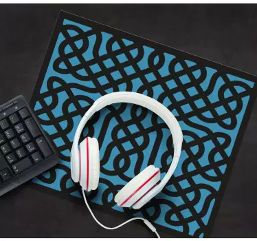 Bonyolult kék minta mouse pad minták - TenStickers