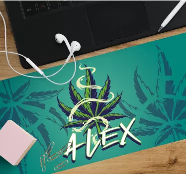Cannabis illusztráció graffiti egyéni egéralátét - TenStickers