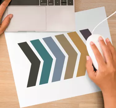 Chevron színskála egérpad minták - TenStickers