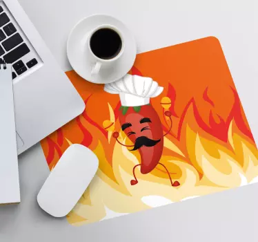 Chili szakács rajzfilm graffiti eredeti egérpad - TenStickers