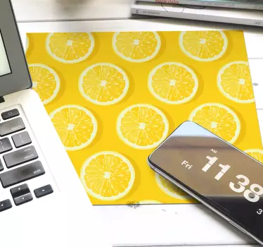 Citromszelet minta mouse pad minták - TenStickers