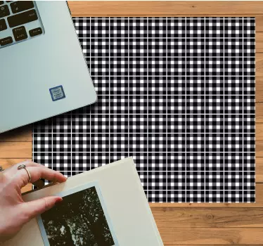 Classic fekete kockás egérpad minták - TenStickers