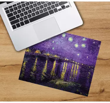 Csillagos Éjszaka tükör - eredeti egérpad - TenStickers