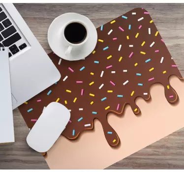 Csokoládéöntetes finomságok - mouse pad eredeti - TenStickers