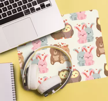 Cuki Állatos párok mouse pad eredeti - TenStickers