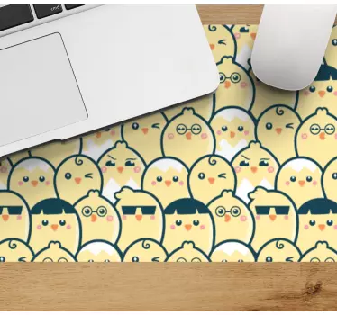 Cuki csibe minták egérpadhoz - TenStickers