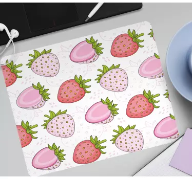 Cuki eper mintás egérpad minták - TenStickers