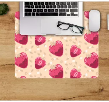 Cuki eper szívek egérpad minták - TenStickers