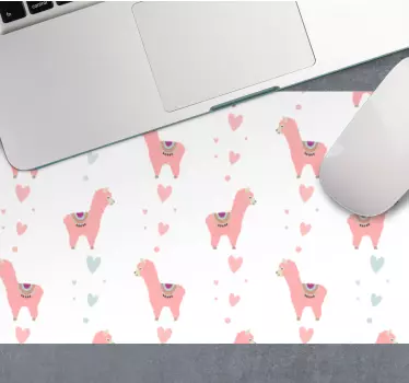 Cuki llama szívek mouse pad eredeti - TenStickers