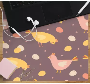 Cuki tyúkok és tojások mouse pad eredeti - TenStickers