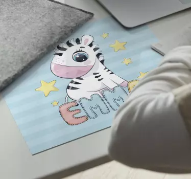 Cuki zebra illusztráció mouse pad eredeti - TenStickers