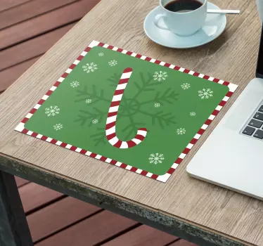 Cukorpálca mintás egérpad karácsony - TenStickers