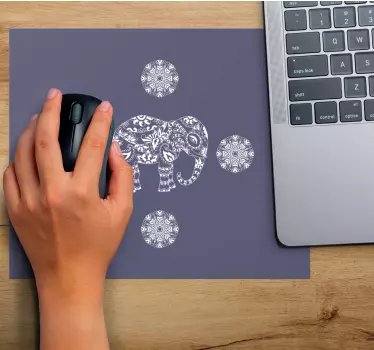 Díszes elefánt minták egérpadhoz - TenStickers