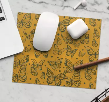 Divatos pillangók mintás pillangó egér szőnyeg - TenStickers