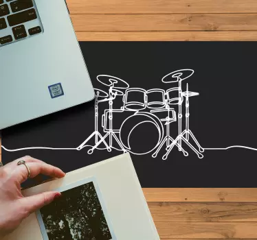 Dobkészlet mintázat - mouse pad szerencsejáték - TenStickers