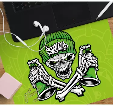 Edgy skull koncepció mouse pad eredeti - TenStickers