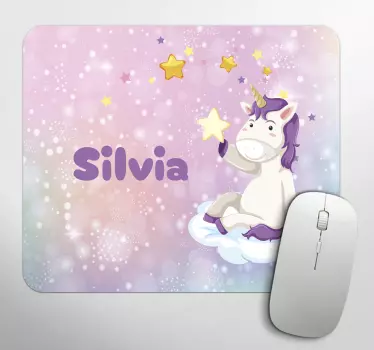 egérpadok névvel aranyos unikornis - TenStickers