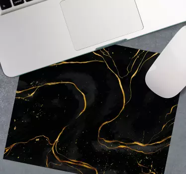 Elegáns fekete kavarás egérpad minták - TenStickers