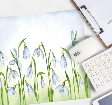 Elegáns hóvirág kompozíció egérpad eredeti - TenStickers