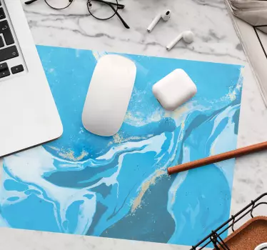 Elegáns kék Örvény egérpad minták - TenStickers