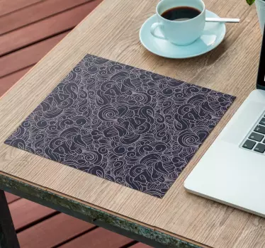 Elegáns keringő vonalak - mouse pad minták - TenStickers