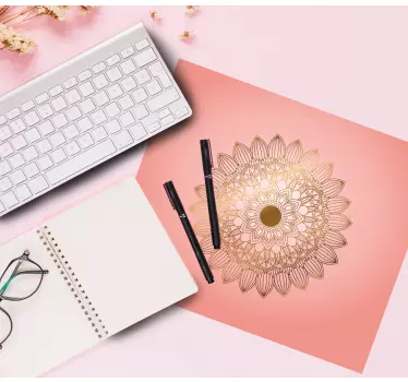 Elegáns virágos mandala egérpad minták - TenStickers