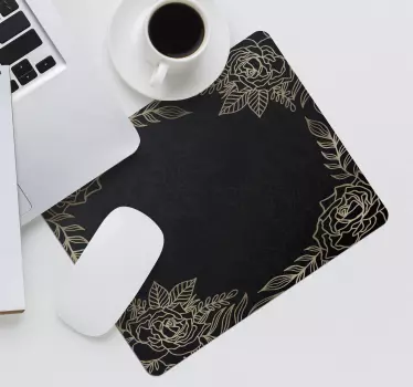 Elegáns virágos minták mouse padokhoz - TenStickers