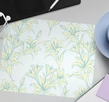 Elegáns virágzó elem - mouse pad minták - TenStickers