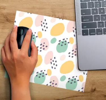 Élénk absztrakt formák egérpad minták - TenStickers