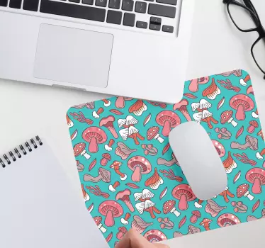 Élénk gomba minta egérpad minták - TenStickers