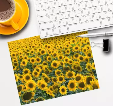 Élénk napraforgó mező - mouse pad eredeti - TenStickers
