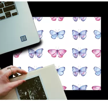 Élénk pillangó jelvény - mouse pad minták - TenStickers