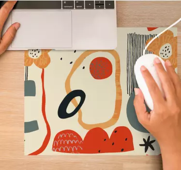 Élénk színes formák mouse pad minták - TenStickers
