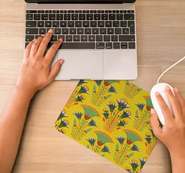 Élénk virágmintás egérpadok - TenStickers