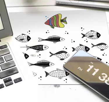 Ellenáramú hal egérszőnyeg - TenStickers