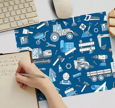 Építőszerszám mintás mouse pad eredeti - TenStickers