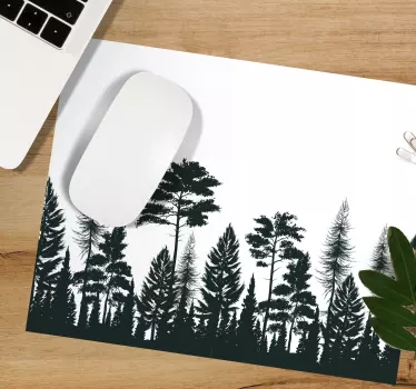 Erdő siluettás mintás egérpad - TenStickers