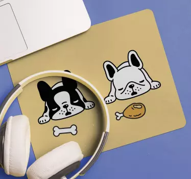 Eredeti egérpad alvó kutyák duó - TenStickers